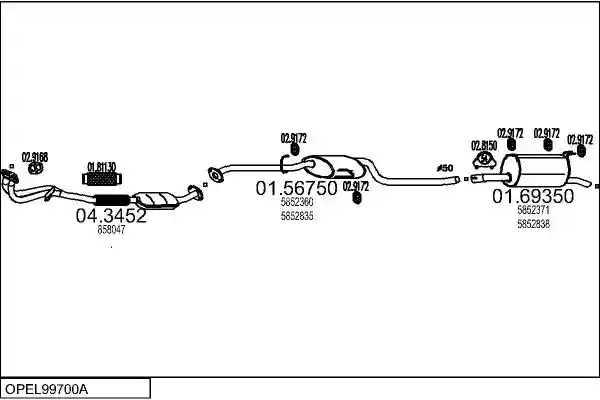 MTS OPEL99700A003863