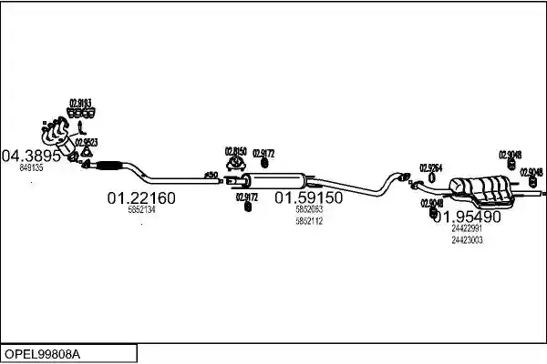 MTS OPEL99808A015344