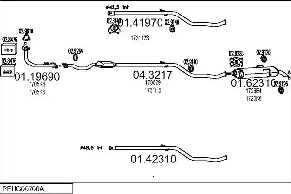 MTS PEUG00700A002464