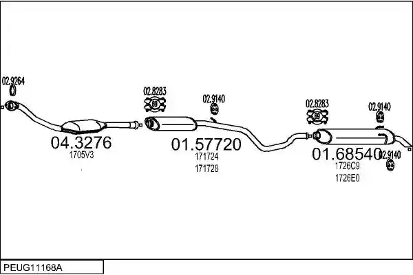MTS PEUG11168A125176