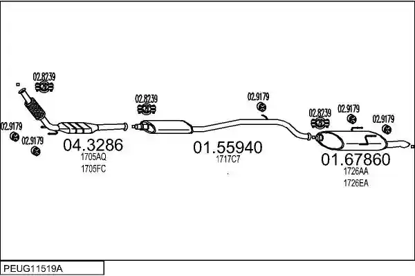 MTS PEUG11519A009981