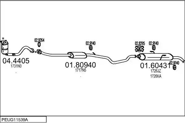 MTS PEUG11539A015555