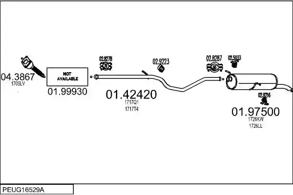MTS PEUG16529A019319