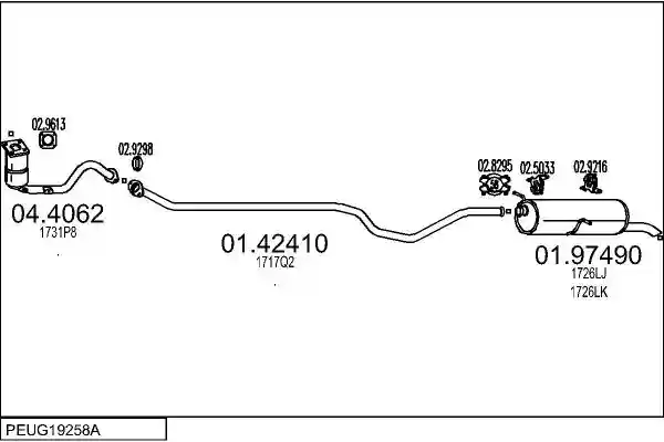 MTS PEUG19258A020894