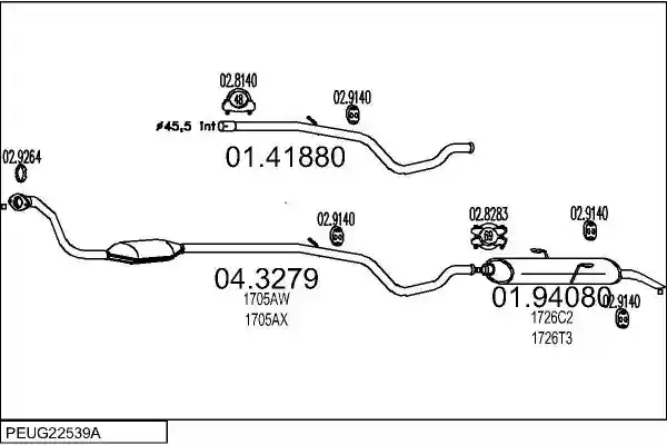 MTS PEUG22539A011423
