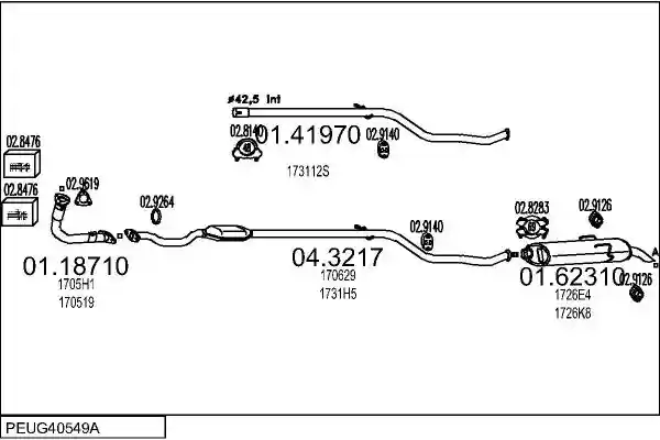 MTS PEUG40549A002465