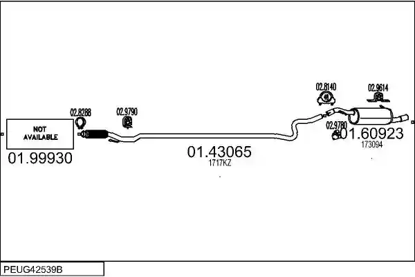 MTS PEUG42539B019353