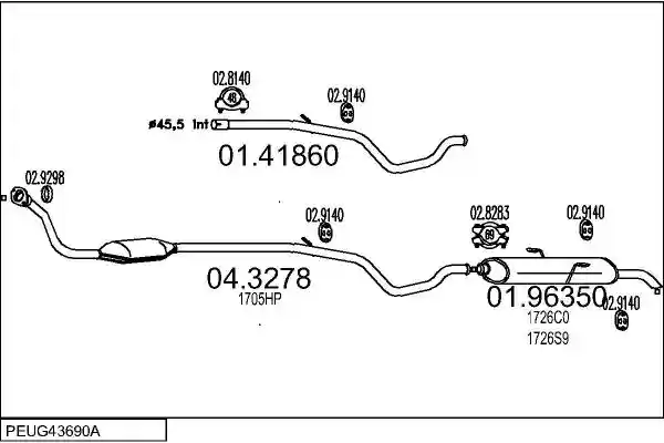 MTS PEUG43690A011423