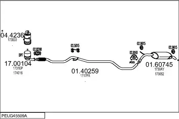 MTS PEUG45509A018015