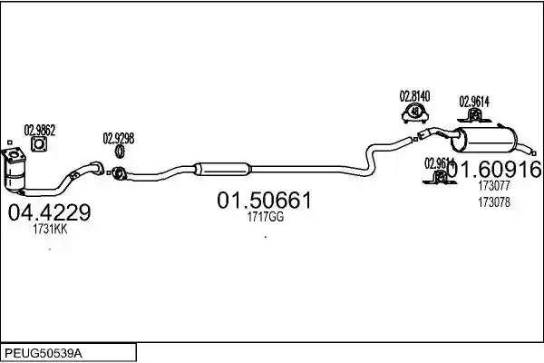 MTS PEUG50539A019349
