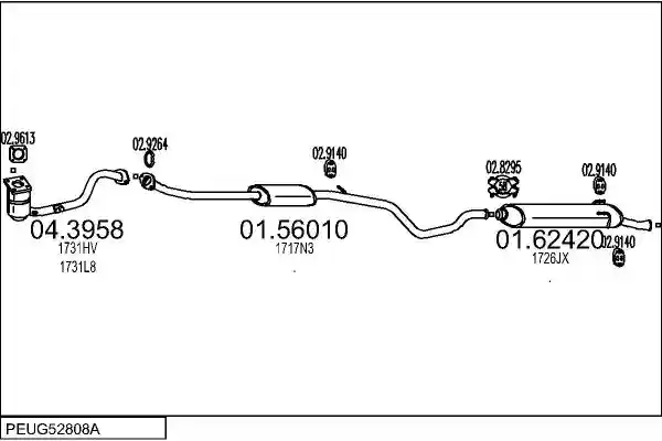 MTS PEUG52808A057889