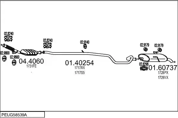 MTS PEUG58539A016836