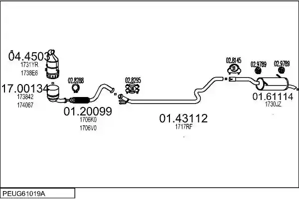 MTS PEUG61019A058889