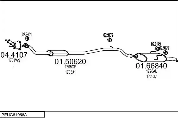 MTS PEUG61958A031659