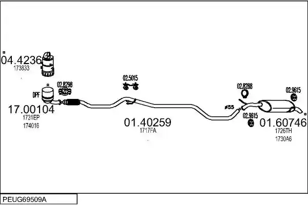 MTS PEUG69509A017986