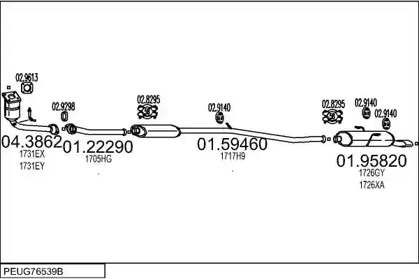 MTS PEUG76539B015705