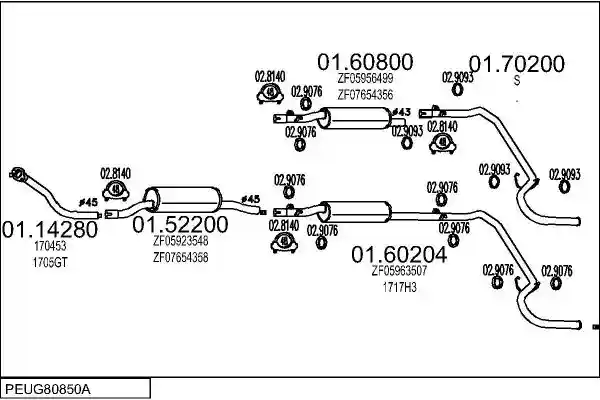MTS PEUG80850A008233
