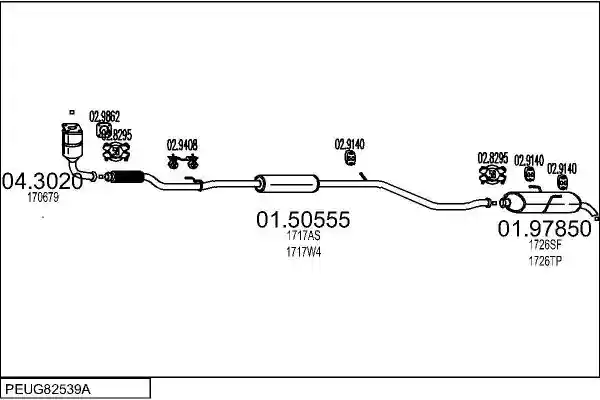 MTS PEUG82539A017834