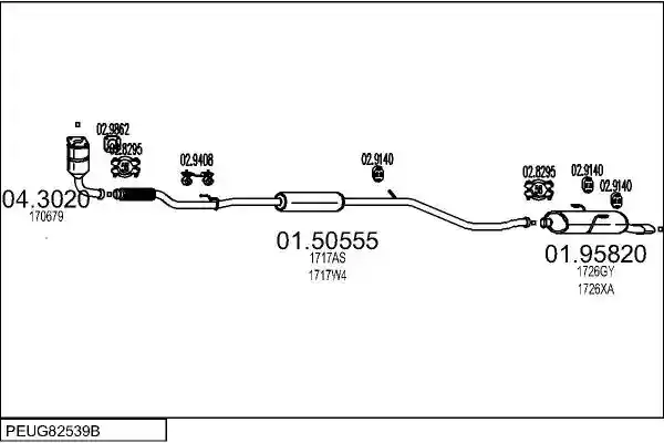 MTS PEUG82539B017834