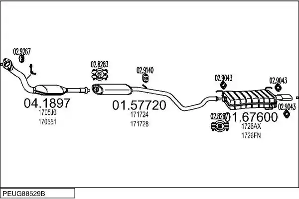 MTS PEUG88529B008399