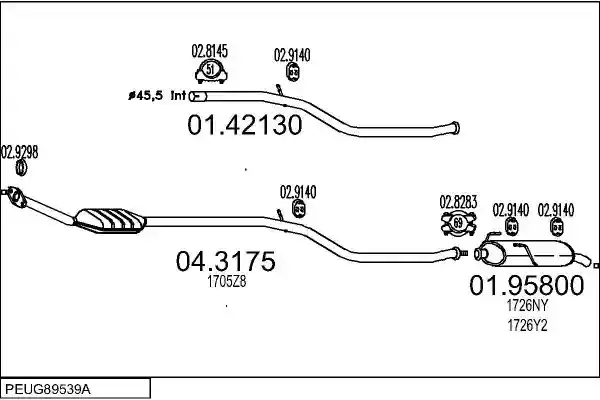 MTS PEUG89539A009468