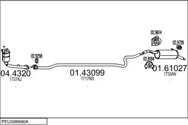 MTS PEUG96680A013008