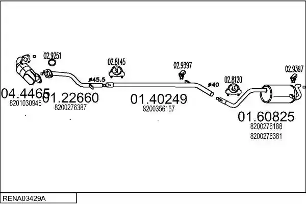MTS RENA03429A018315