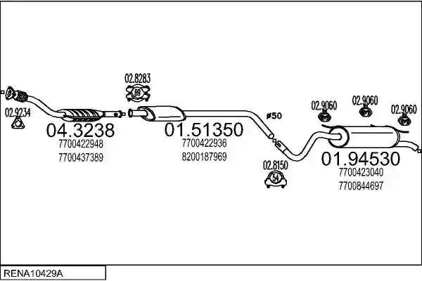 MTS RENA10429A016231
