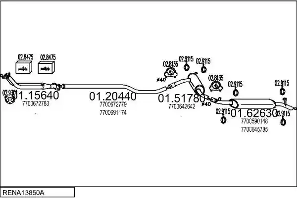 MTS RENA13850A002029