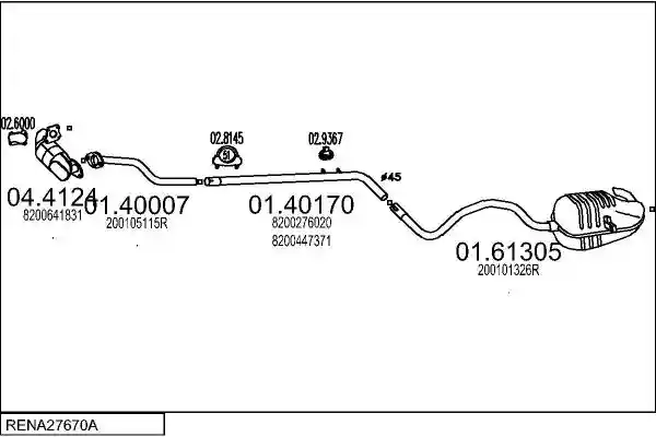 MTS RENA27670A001495