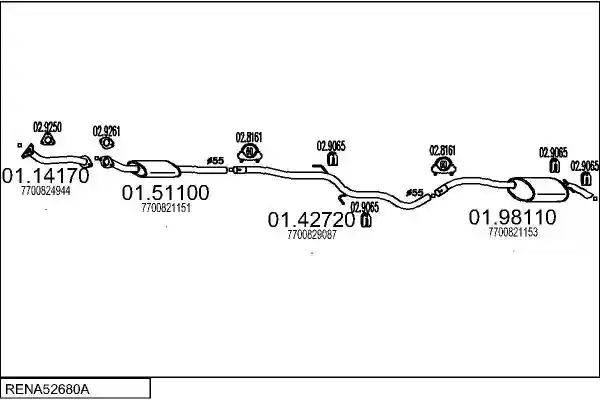 MTS RENA52680A003766