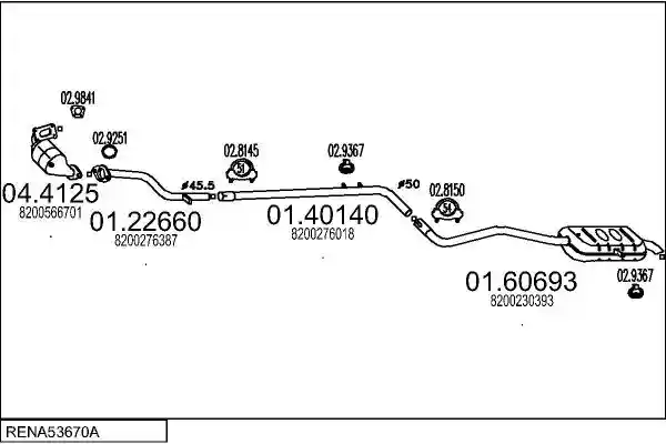 MTS RENA53670A018785