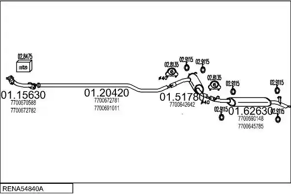 MTS RENA54840A002029