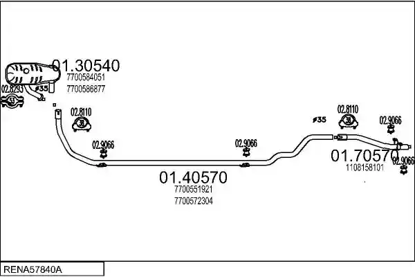 MTS RENA57840A001976