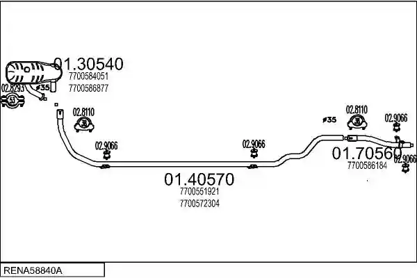 MTS RENA58840A001976