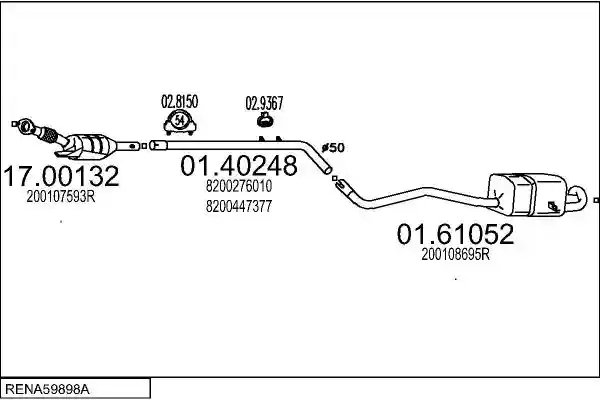MTS RENA59898A005855