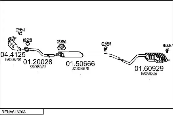 MTS RENA61670A019053