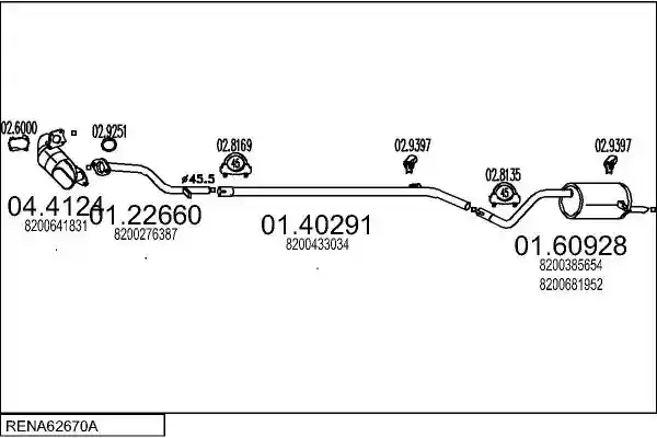MTS RENA62670A019051