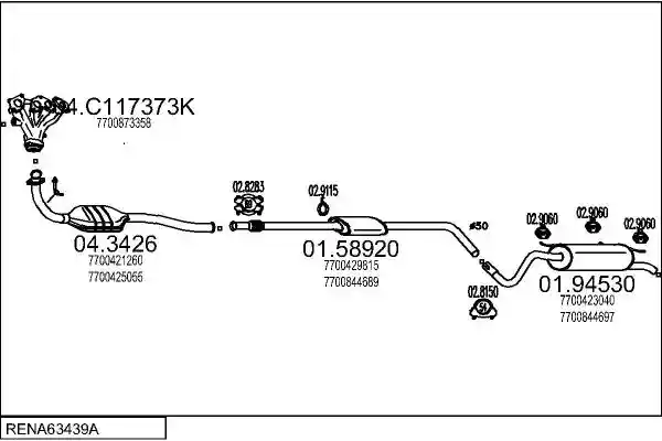 MTS RENA63439A005345