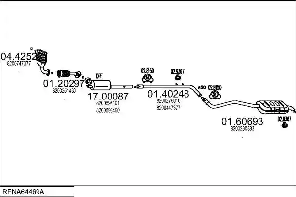 MTS RENA64469A019039