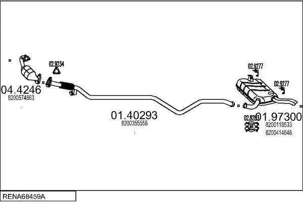 MTS RENA68459A019043 MTS RENA68459A019043