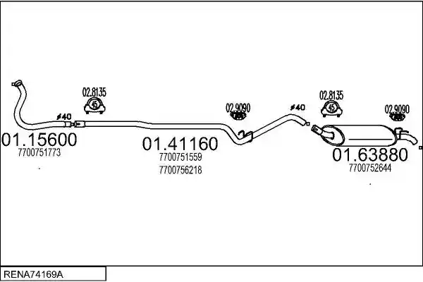 MTS RENA74169A012533