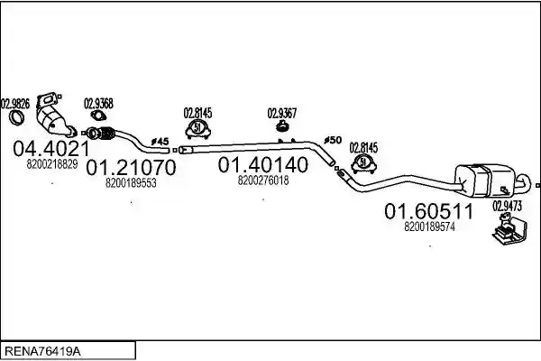 MTS RENA76419A018003