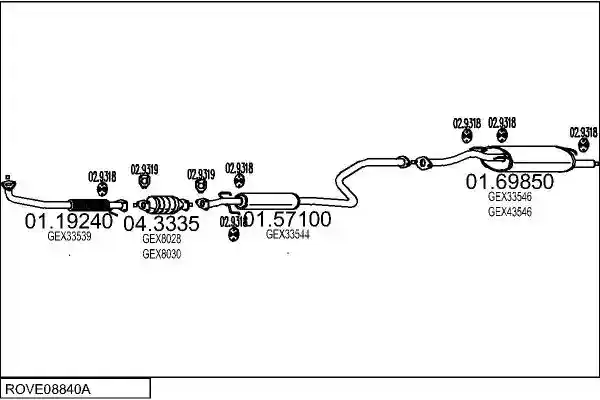 MTS ROVE08840A003238
