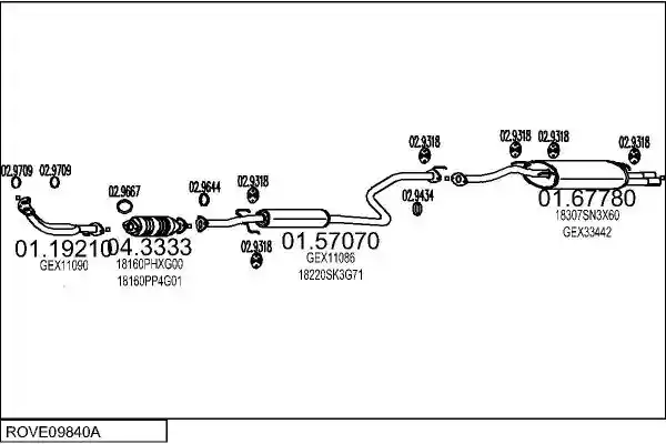MTS ROVE09840A003235