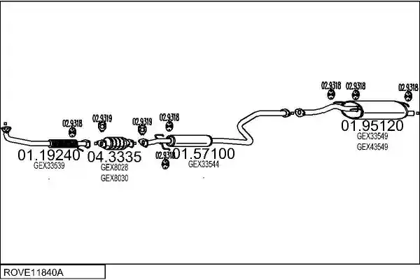MTS ROVE11840A003230
