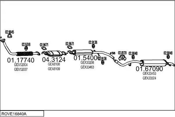 MTS ROVE16840A004020