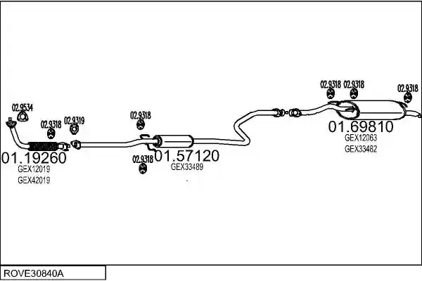 MTS ROVE30840A003218