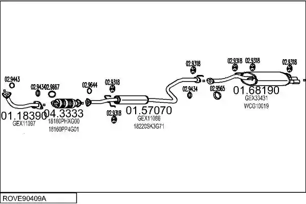 MTS ROVE90409A003222