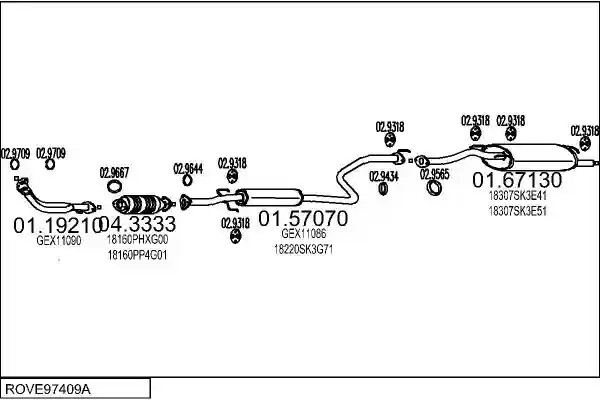 MTS ROVE97409A003221